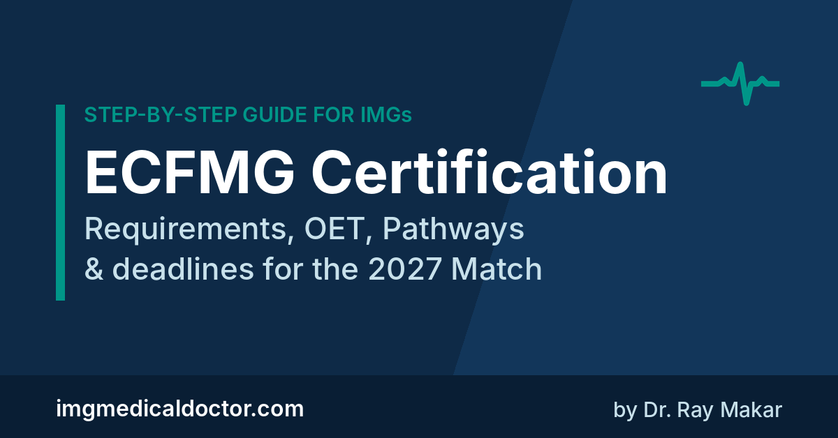 ECFMG certification step-by-step guide for international medical graduates