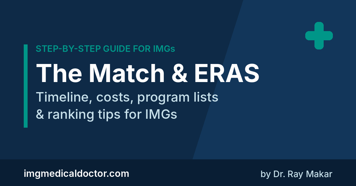 The Match and ERAS guide for international medical graduates